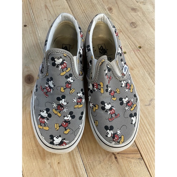 Vans Other - VANS Disney Classic Slip On Shoes Mickey Mouse Youth Kid‎ US Size 3.5